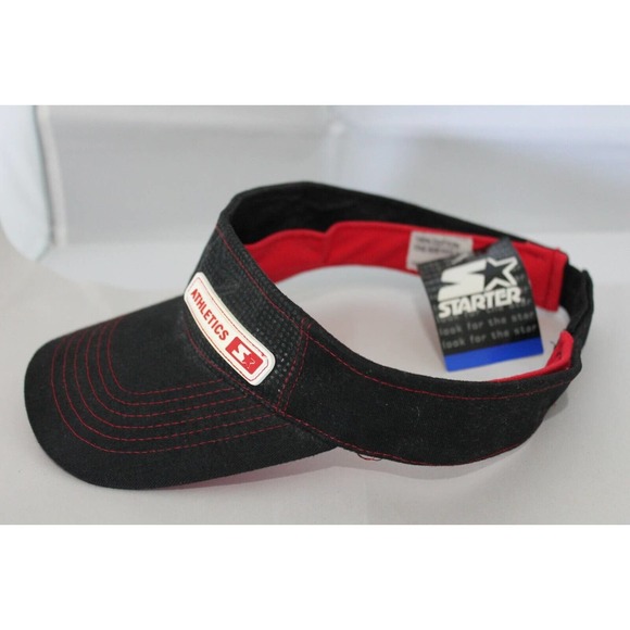 Starter Athletics Visor Black and Red. Comfort Fit, Adjustable. NWT - Picture 2 of 8